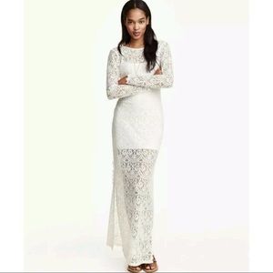 Lace Sheer Maxi Dress